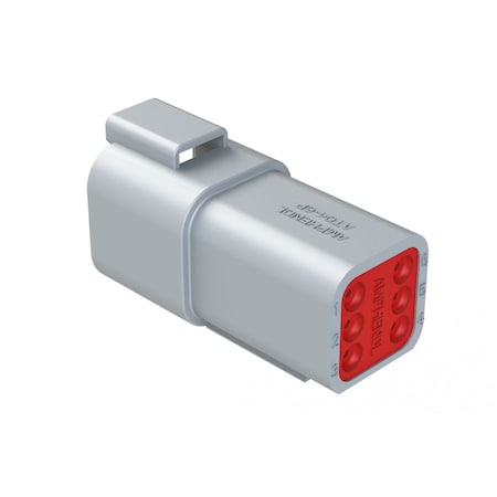 Amphenol CONN RCPT 6POS 14-20AWG SIZE16 AT046P